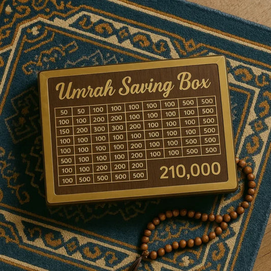 Umrah Saving Box | Save Step by Step for Your Spiritual Journey